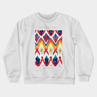 Uzbek Ikat Abru Bahor Pattern Crewneck Sweatshirt